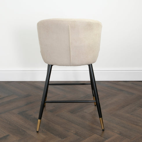 Native Home Lifestyle Manhattan Beige Kitchen Bar Stools (Set Of 2)